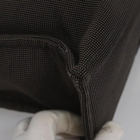 HERMES Her Line MM Tote Bag Canvas Gray Silver Auth kk445 - Picture 12 of 16